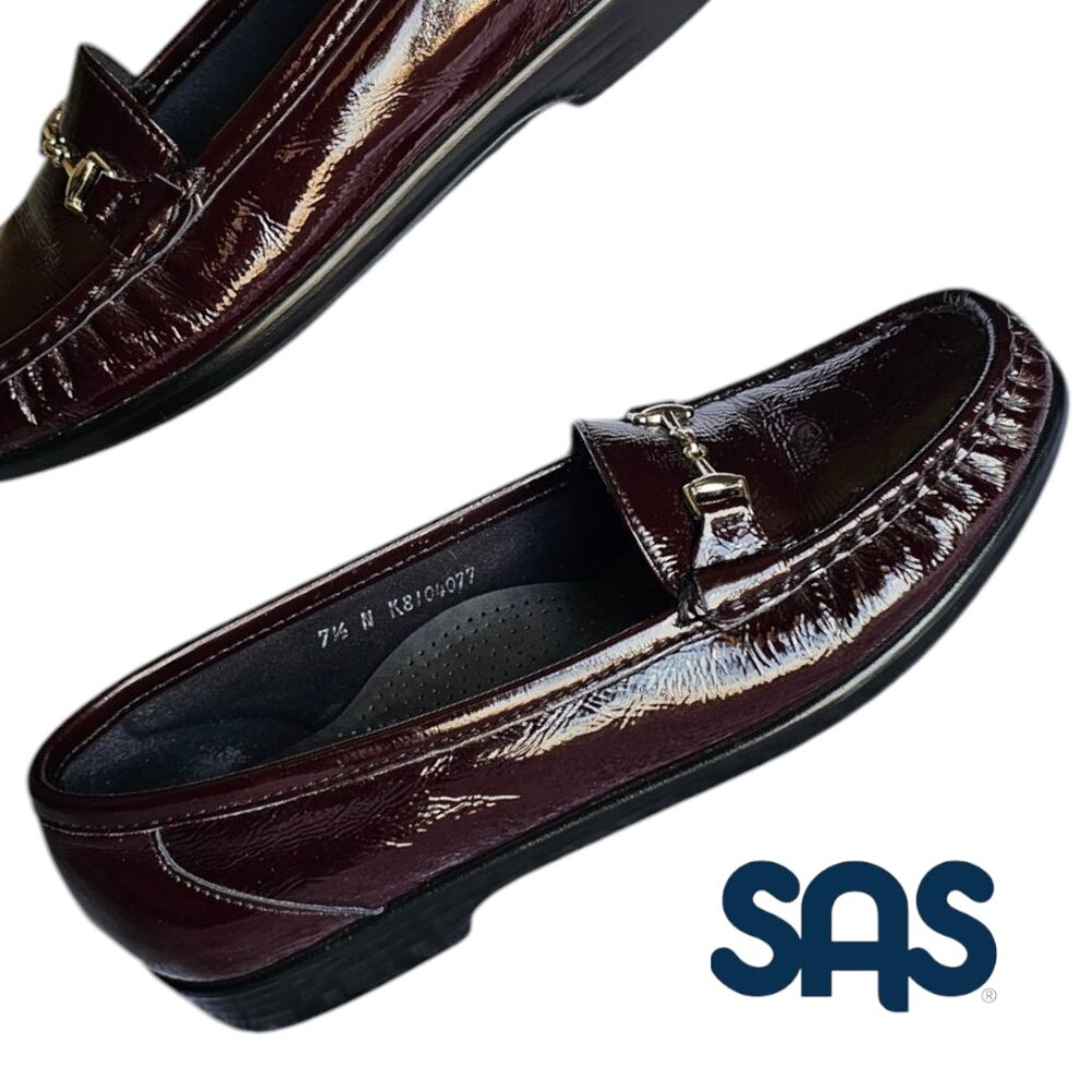 SAS  7.5 N Cordovan Flats Loafers